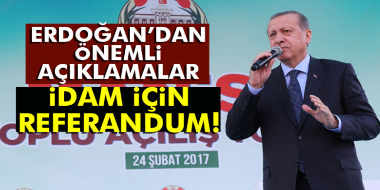 Erdoğan`dan İdam Açıklaması: Gerekirse Bununİçin De Bir Referandum Yolu Açabiliriz - Cumhurbaşkanı Recep Tayyip Erdoğan, millet isterse idam için de referanduma gidilebileceğini söyledi.