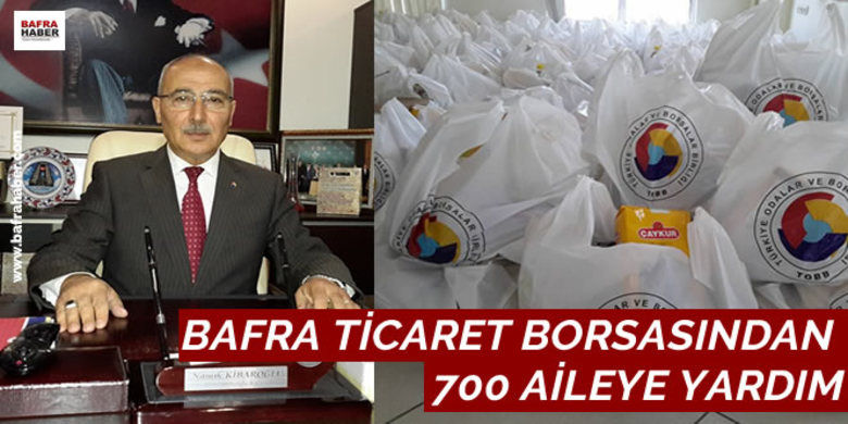 Bafra Ticaret Borsasından 700 Aileye Yardım - Bafra Ticaret Borsası tarafından, Türkiye Odalar ve Borsalar Birliği (TOBB) desteği ile 700 adet yardım paketi ihtiyaç sahibi kişilere verildi.