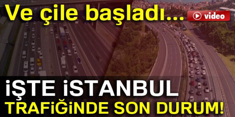 İşte İstanbul Trafiğinde Son Durum... - Ramazan Bayramını şehir dışında geçirmek isteyen sürücüler trafiğin yoğunlaşması nedeniyle yollarda kaldı. TEM Otoyolunda ve E-5'te kalan vatandaşlar trafiğin durumuna isyan etti. 
