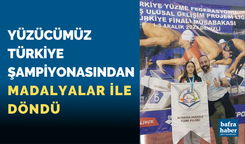 Yüzücümüz Türkiye Şampiyonasından Madalyalar İle Döndü