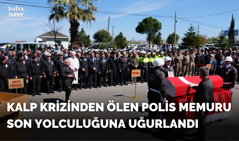 Kalp krizinden ölen polismemuru son yolculuğuna uğurlandı - Samsun’da görevi başında kalp krizi geçirerek kaldırıldığı hastanede hayatını kaybeden polis memuru, son yolculuğuna uğurlandı.