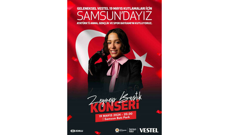 Zeynep Bastık, 19 Mayıs Gençlik Festivali’nde sahne alacak
